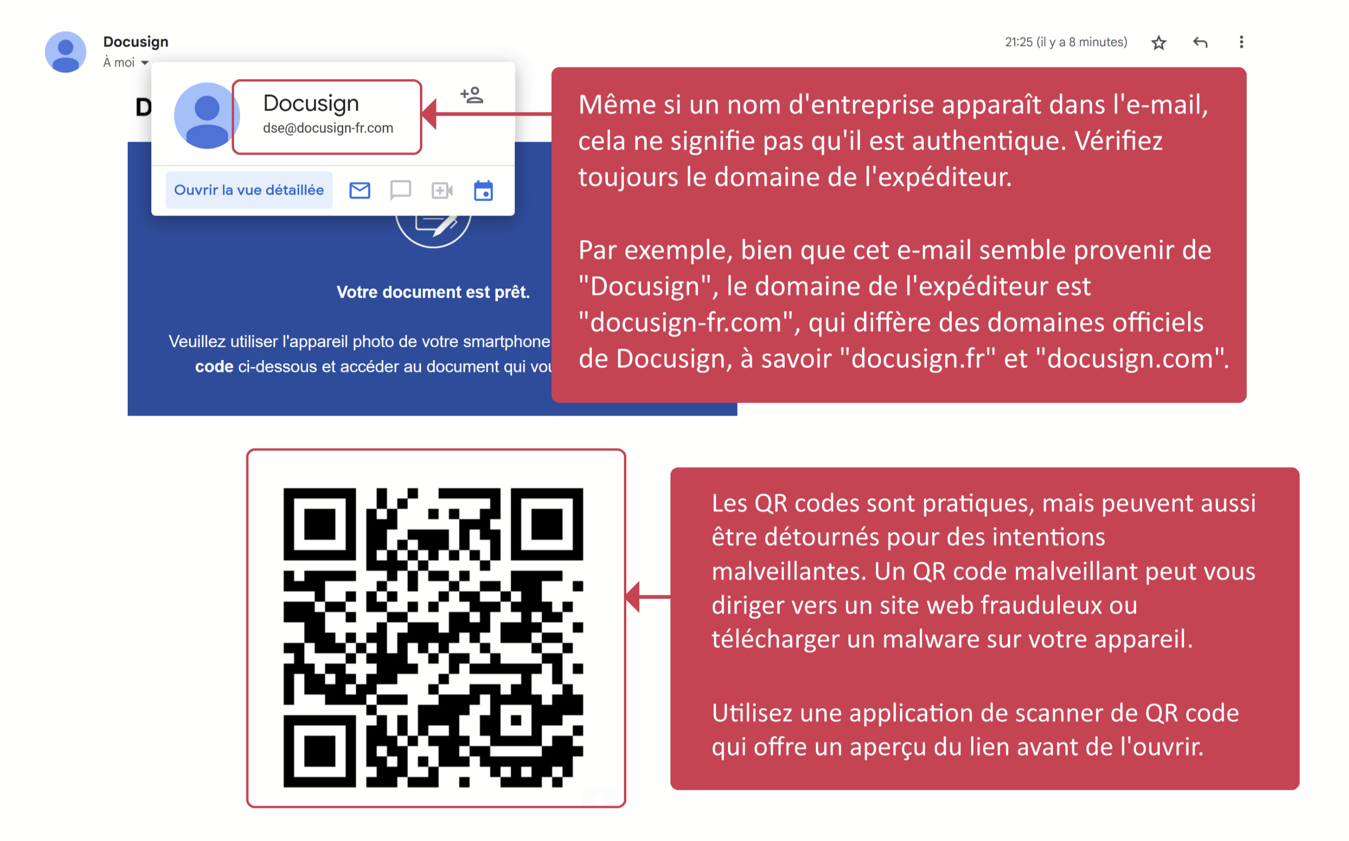 Sensibilisation au phishing par QR code — formation anti-hameçonnage LePhish